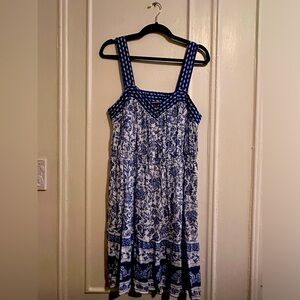 Women's Sleeveless Dress - Knox Rose Ivory Floral Size L